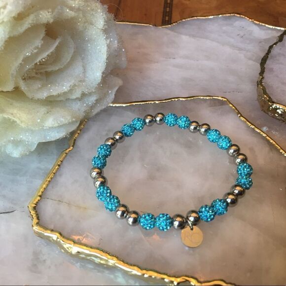 Bright Hot Baby Blue Rustic Cuff! - Picture 1 of 11